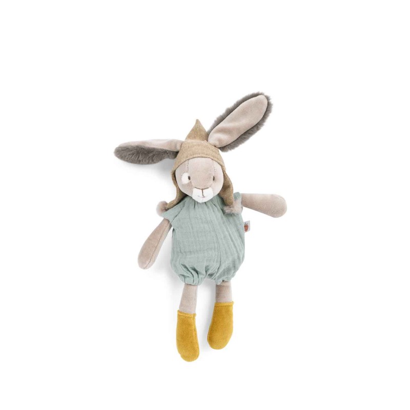 Trois Petits Lapins - Little Plush Toy Sage Rabbit