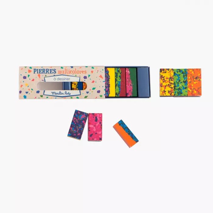 Boîte de 6 Pierres de Cire à Dessiner