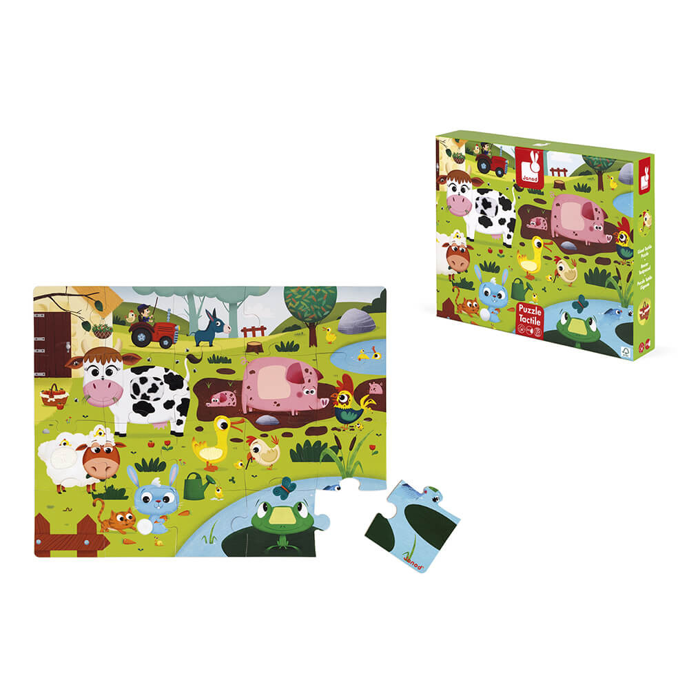 Puzzle Tattile Gli Animali della Fattoria 20 pezzi - Image 3