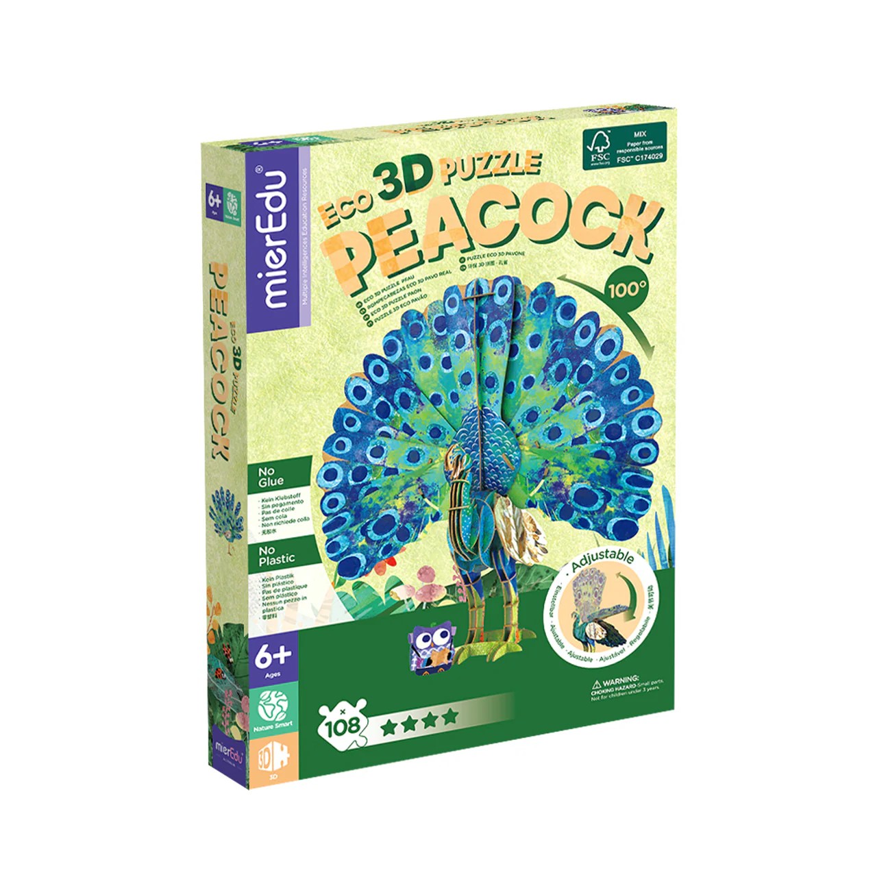 Eco 3D Puzzle - Pavone - Image 2