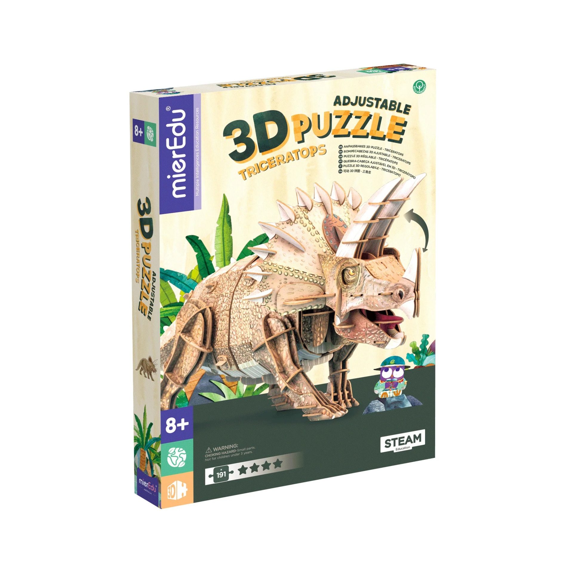 Eco 3D Puzzle - Triceratopo - Image 2