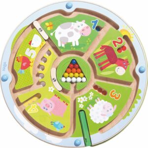 Jeu magnétique - Chiffres en Labyrinthe
