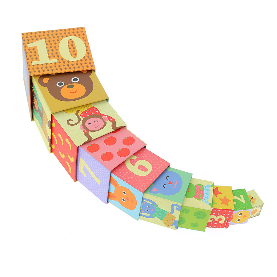 10 Stacking Cubes - Animals